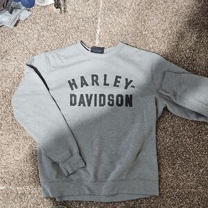 Harley-Davidson Men's Gray Crewneck Sweater